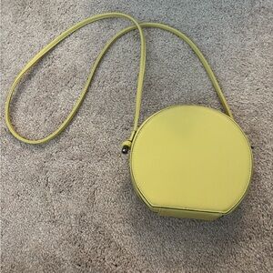 Yellow Round Crossbody Bag